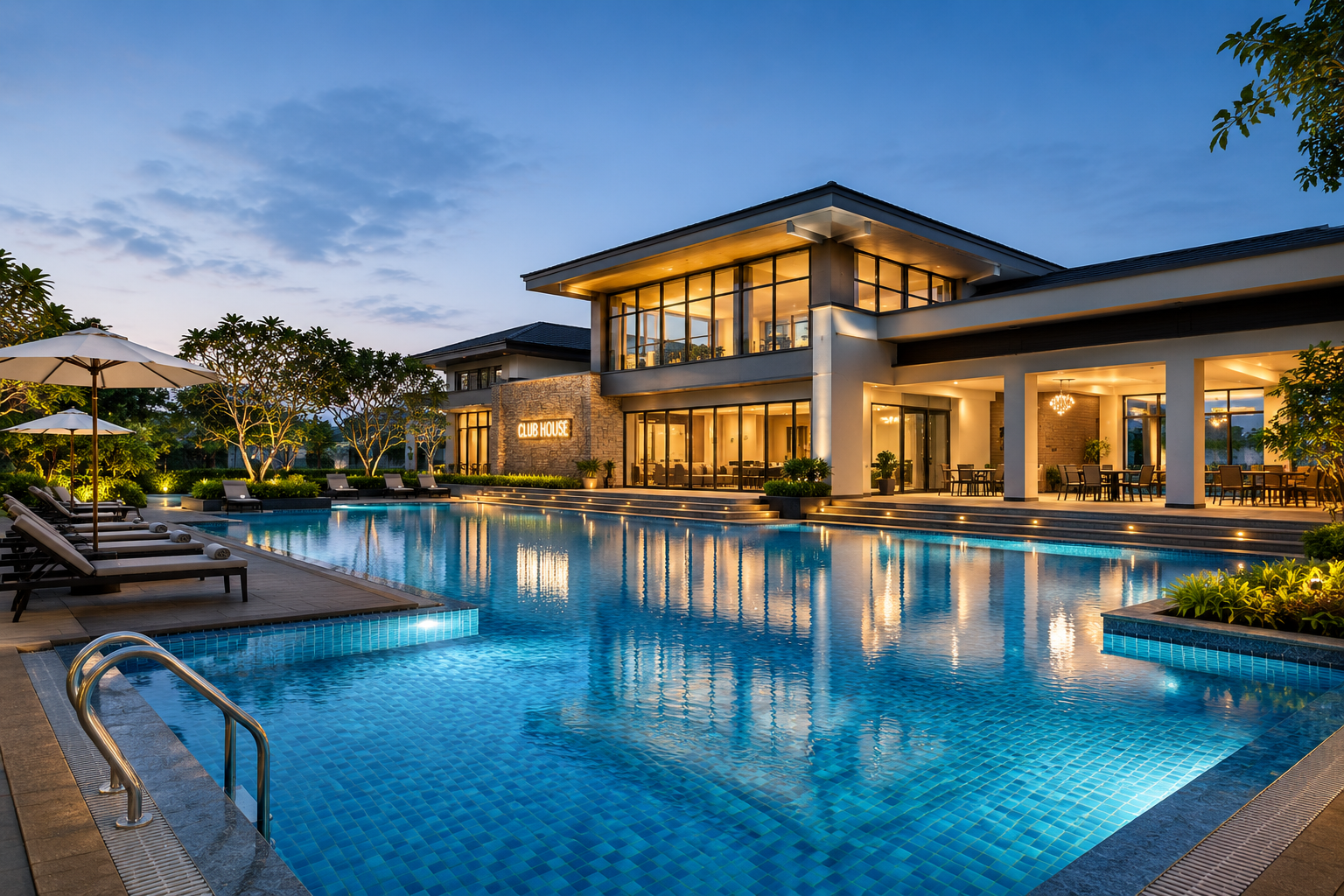 Clubhouse pool